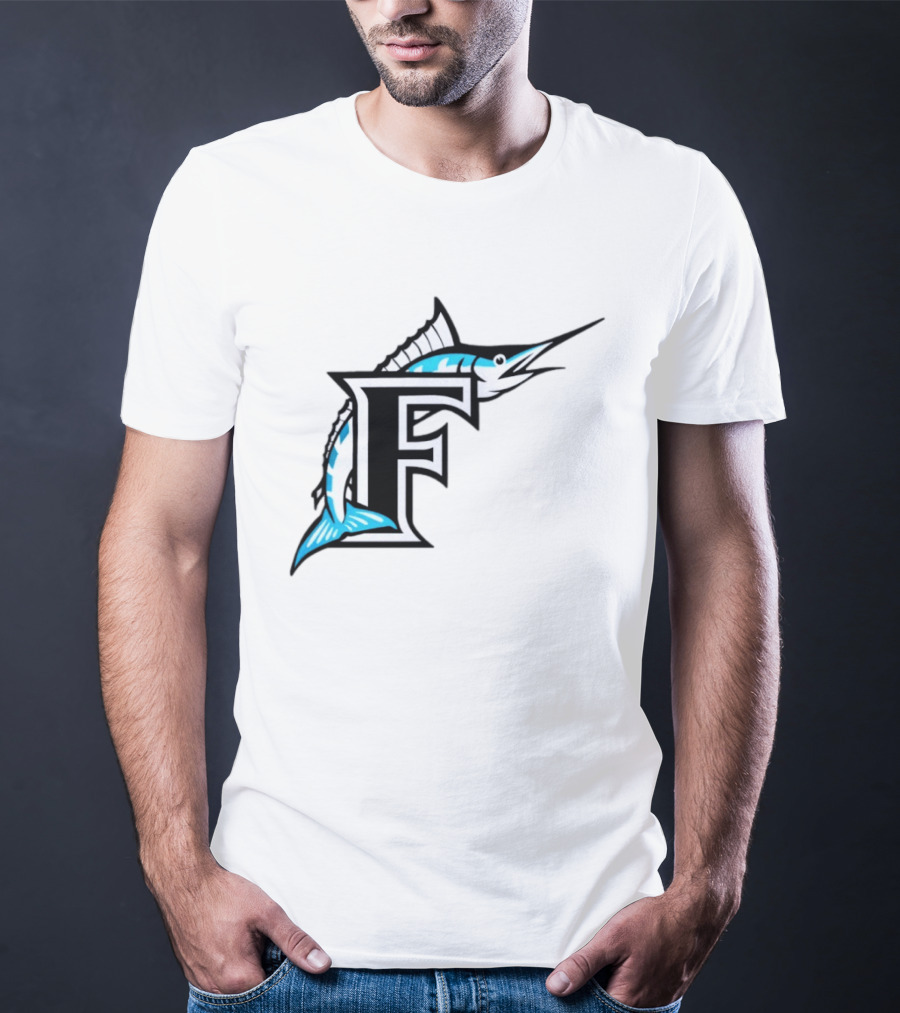 Florida Marlins Vintage F Logo Marlin T-Shirt