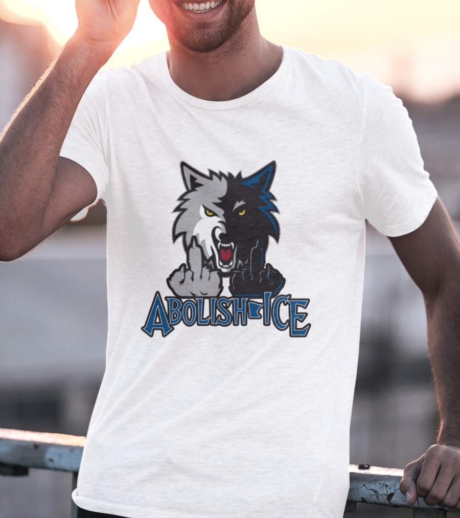 Minnesota Wolves Abolish Ice Wolves T-Shirt
