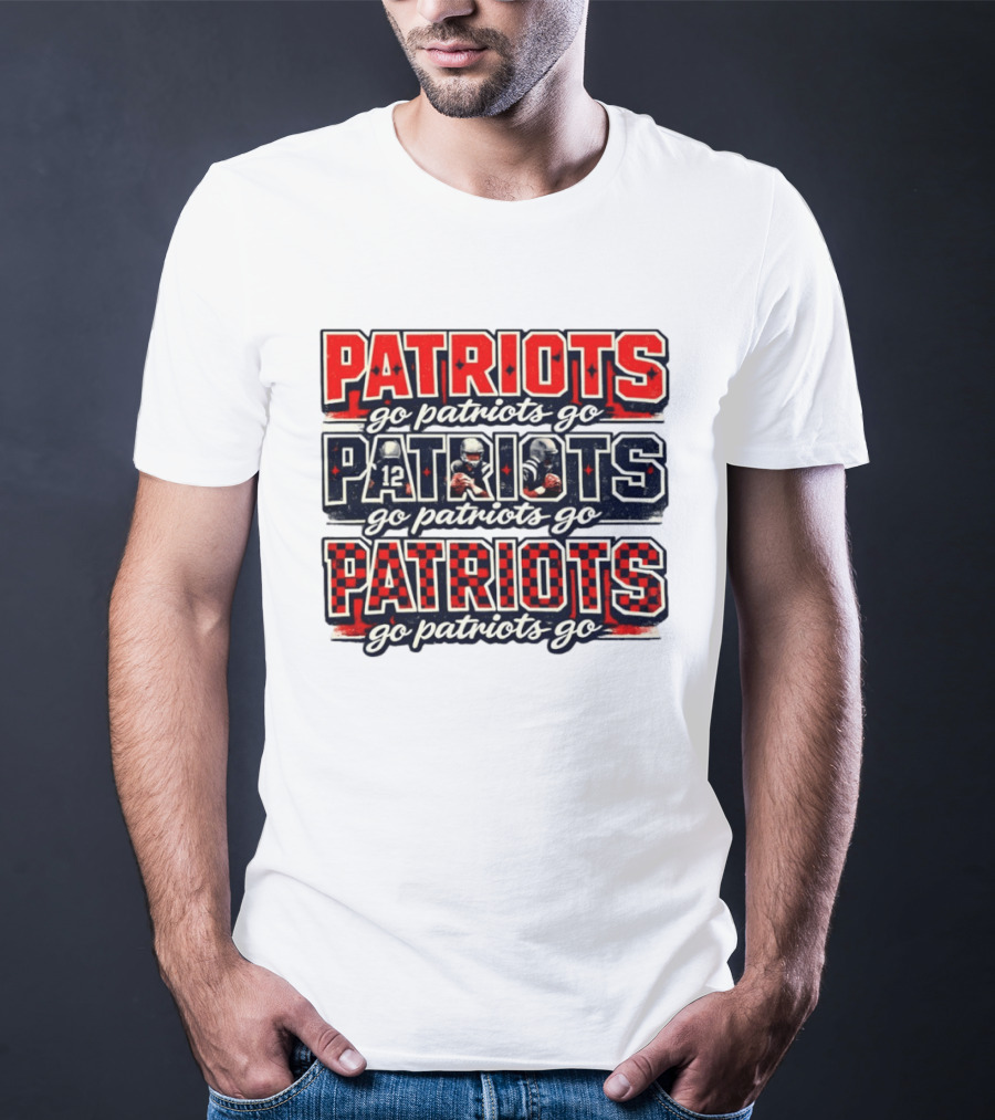New England Patriots Go Patriots Go Football Game Day T-Shirt