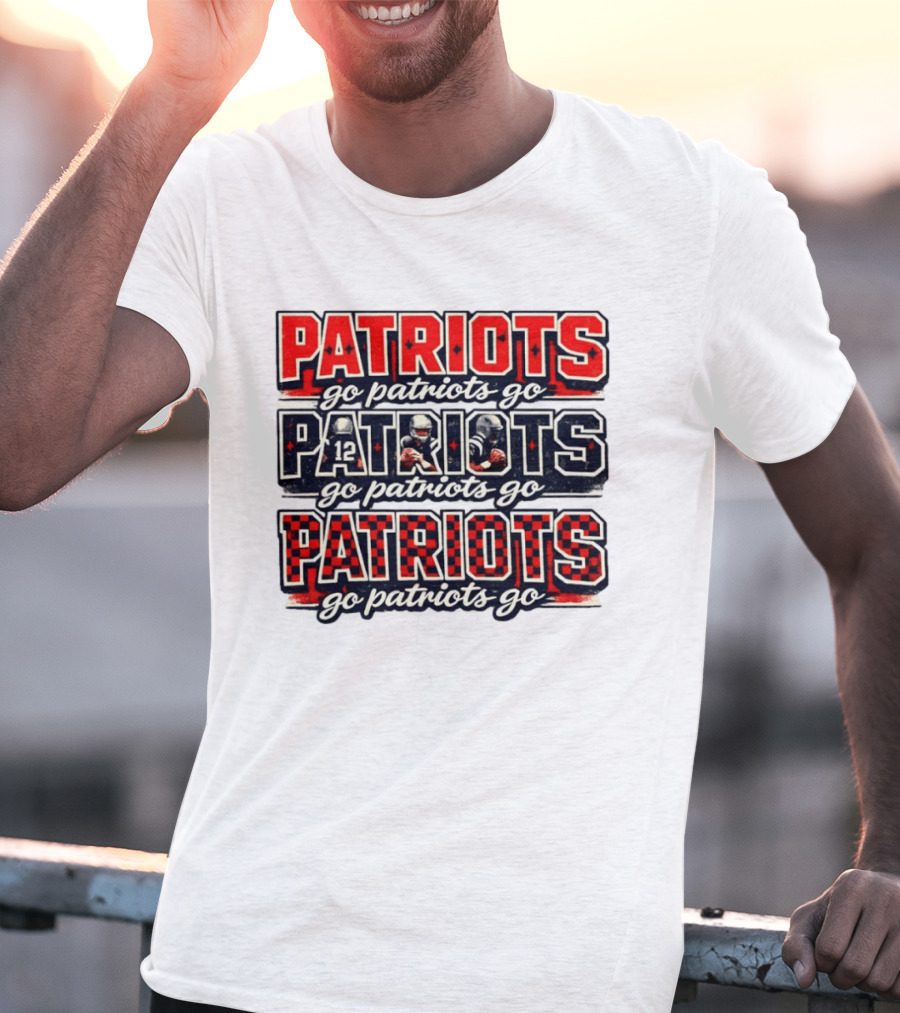 New England Patriots Go Patriots Go Football Game Day T-Shirt