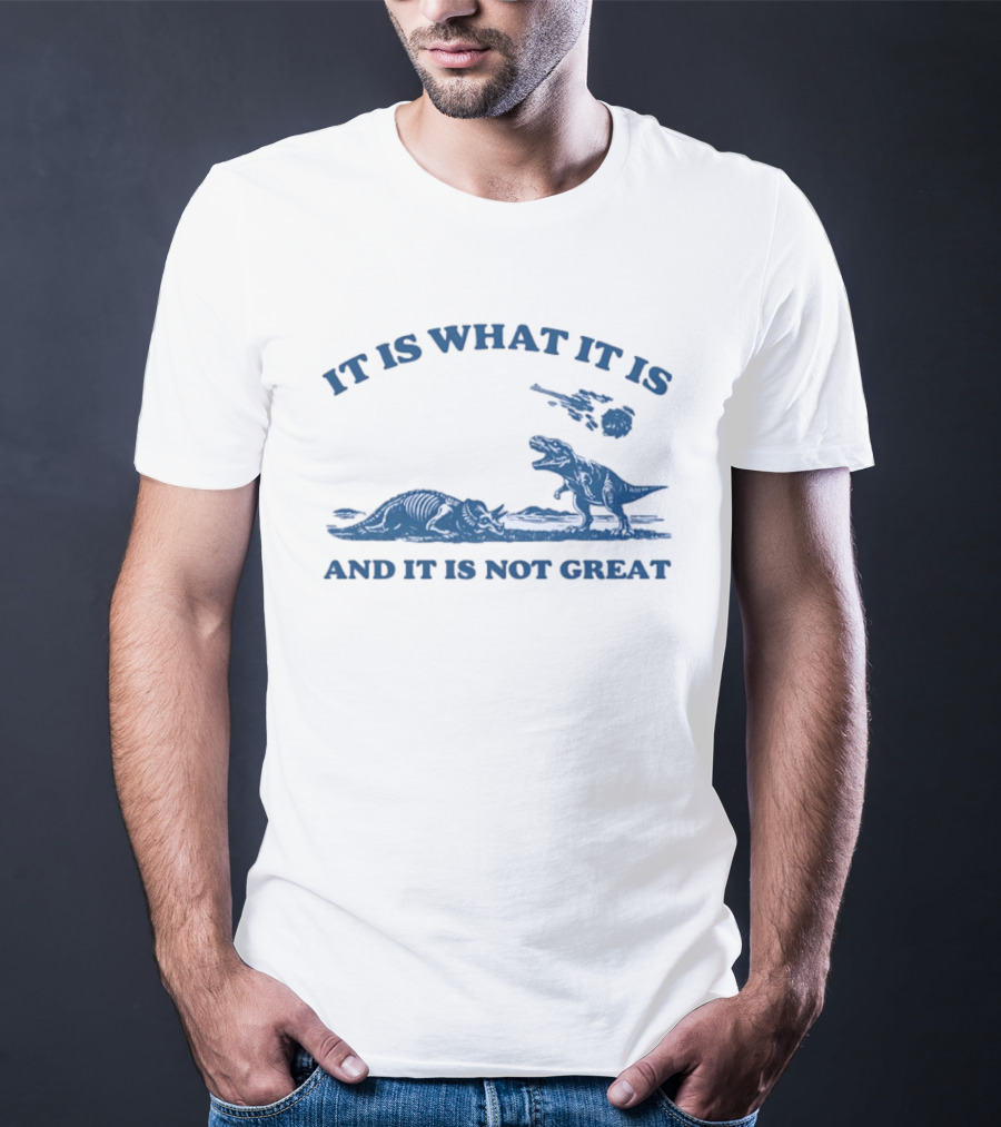 It Is What It Is Dinosaur And It Is Not Great T-Shirt