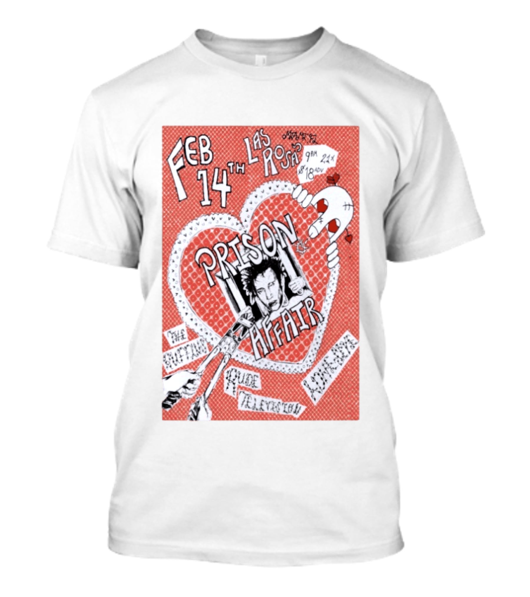 Prison Affair Tour Feb 14 Las Rosas Miami Live Music Event 2026 T-Shirt