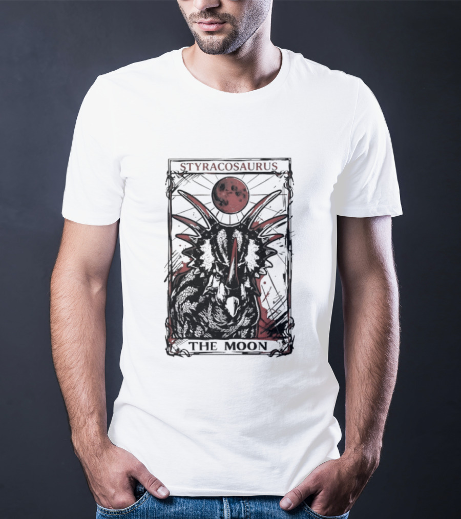 Styracosaurus Under Crimson Moon Magic T-Shirt