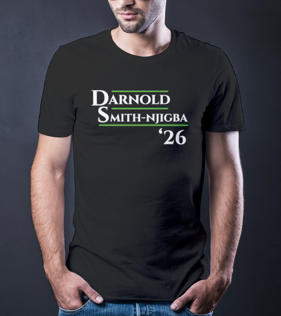 Darnold Smith Njigba '26 Seattle Seahawks Football Presidential Campaign T-Shirt