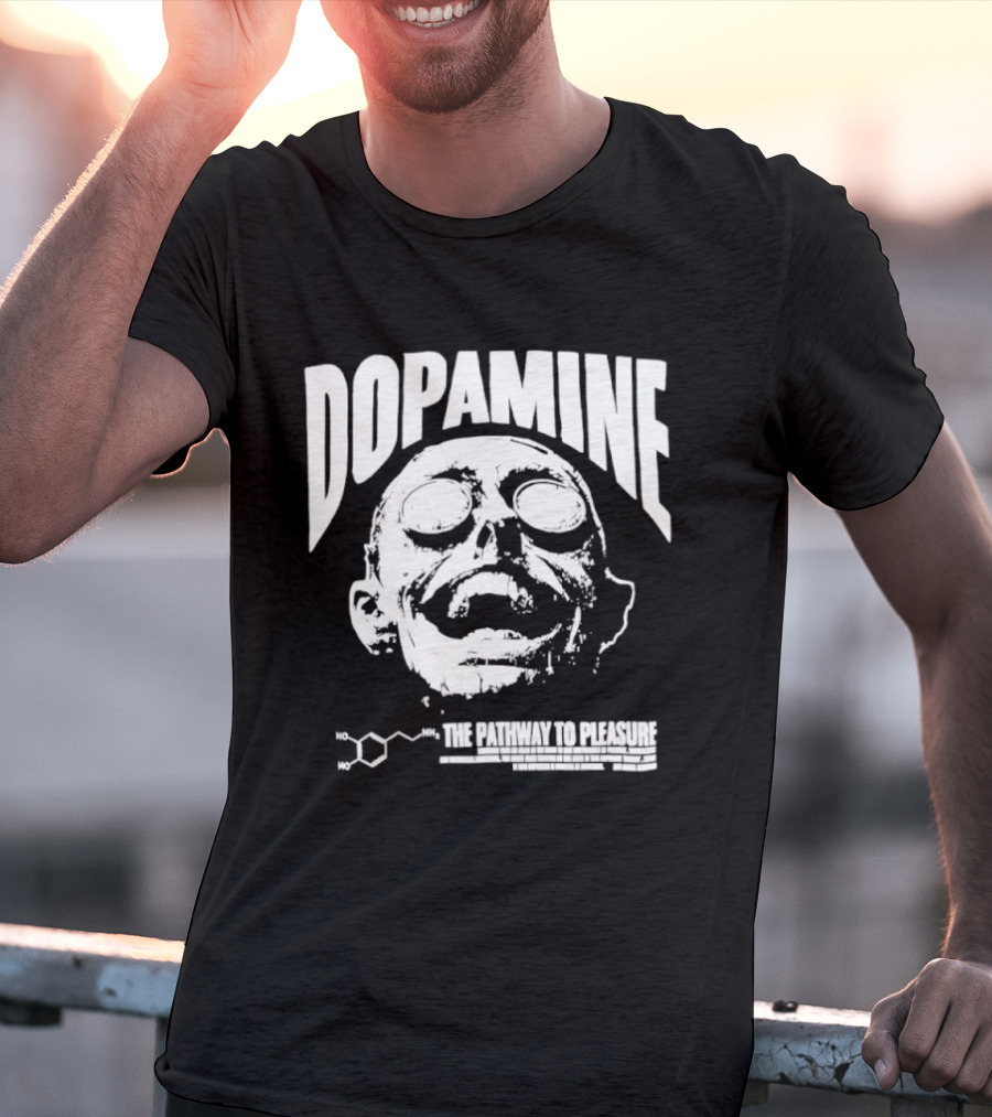 Dopamine The Pathway To Pleasure Molecular Formula Head T-Shirt