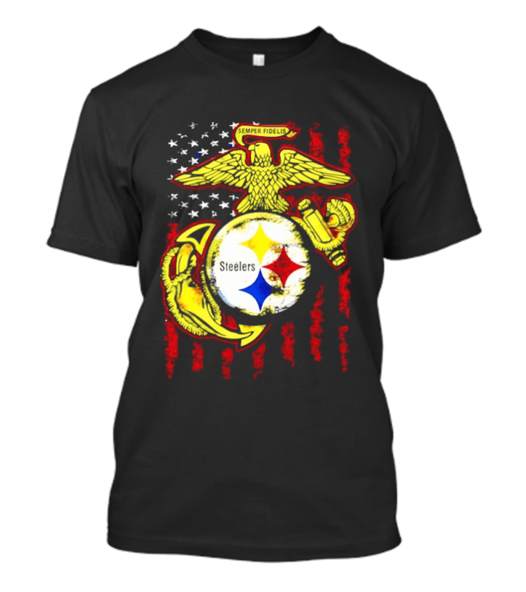Pittsburgh Steelers United States Marine Corps Symbolic T-Shirt