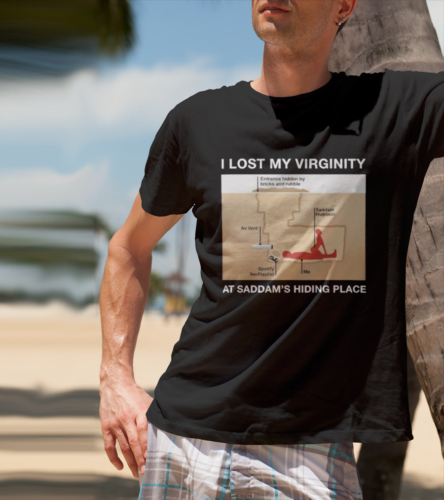 I Lost My Virginity At Saddam Hussein Hiding Place Spotify Sex Playlist T-Shirt