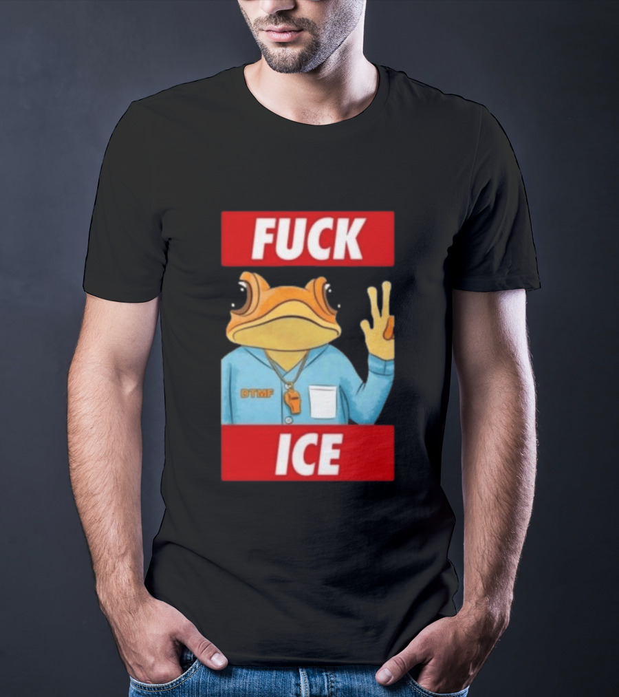 Sapo Concho Frog DTMF With Bold Statement Against ICE T-Shirt
