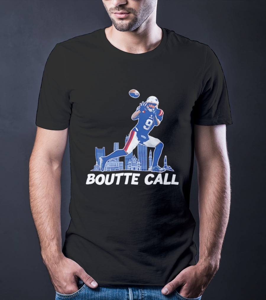 Kayshon Boutte Call New England Patriot Football City Skyline T-Shirt