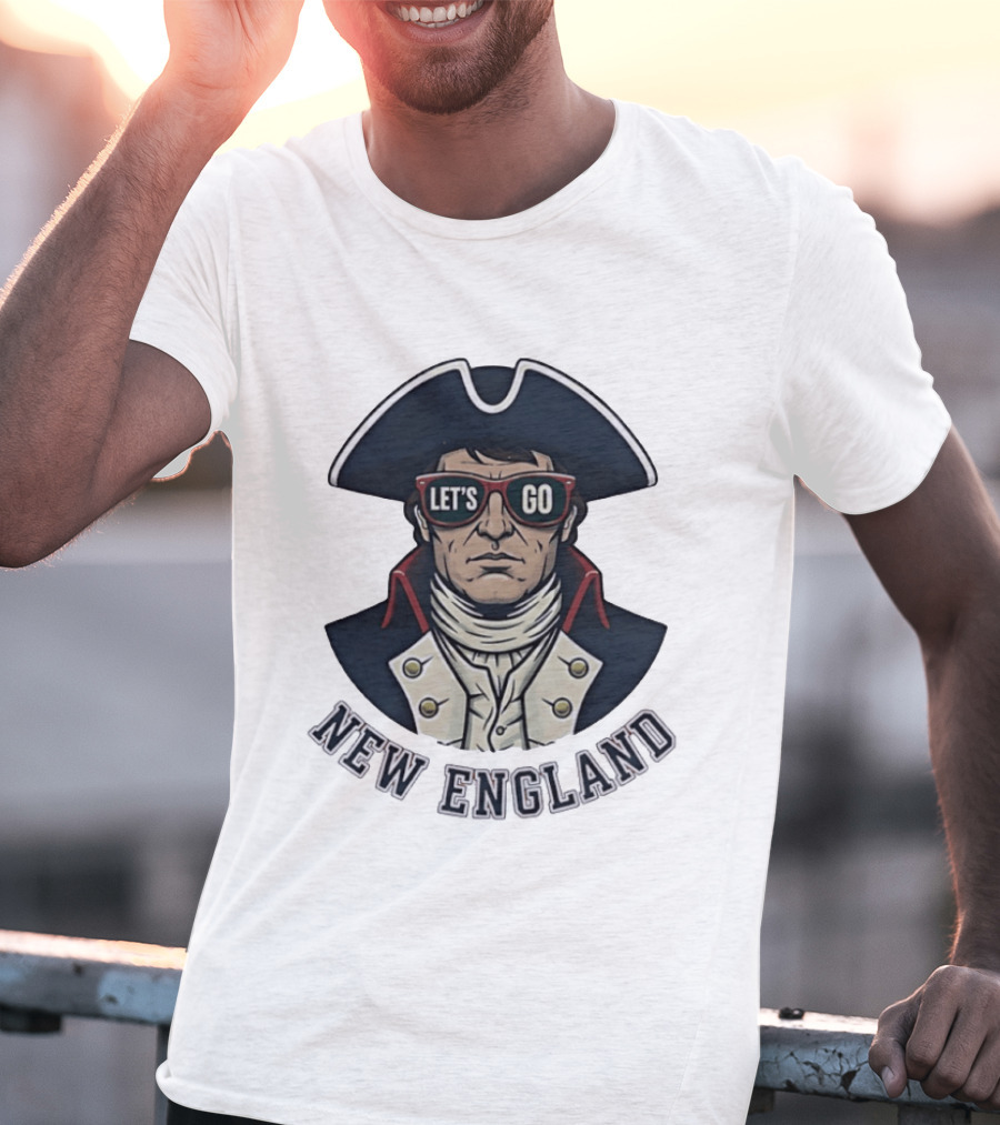 New England Patriots Let's Go American Patriot Football T-Shirt