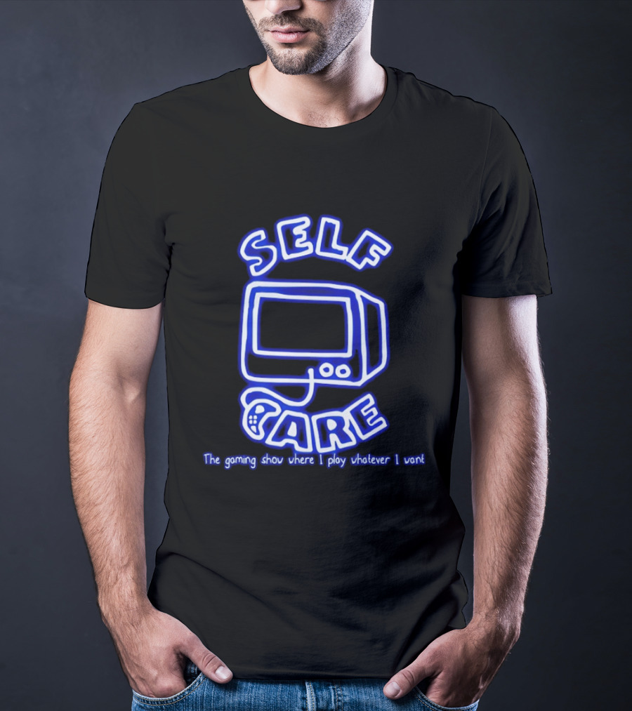 Self Care The Gaming Show Where I Play Whatever I Want Retro Gaming Console T-Shirt