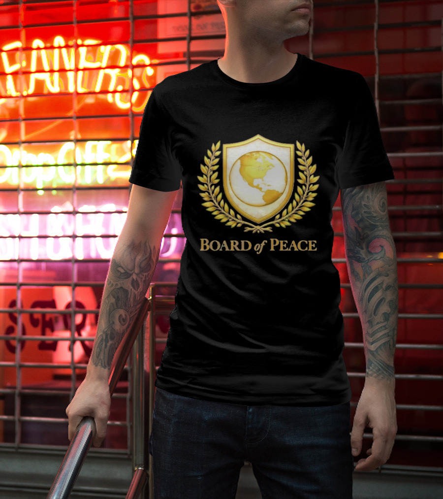 Board Of Peace Gold World Shield And Laurel T-Shirt