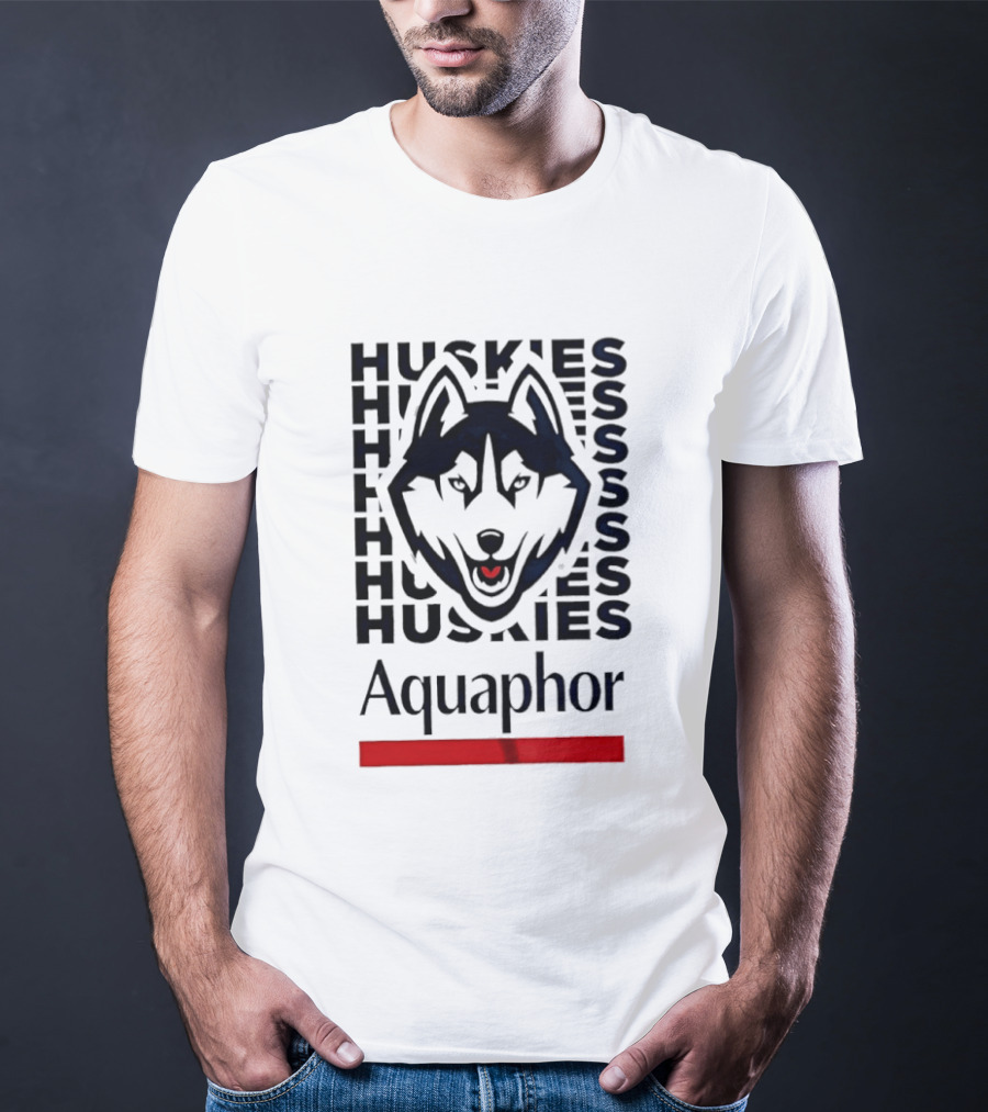 Uconn Huskies Basketball Aquaphor Huskies T-Shirt
