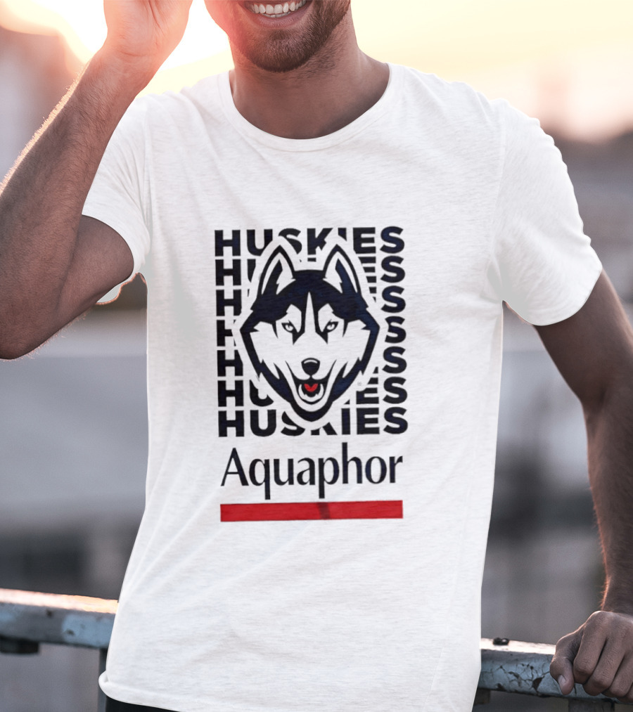 Uconn Huskies Basketball Aquaphor Huskies T-Shirt