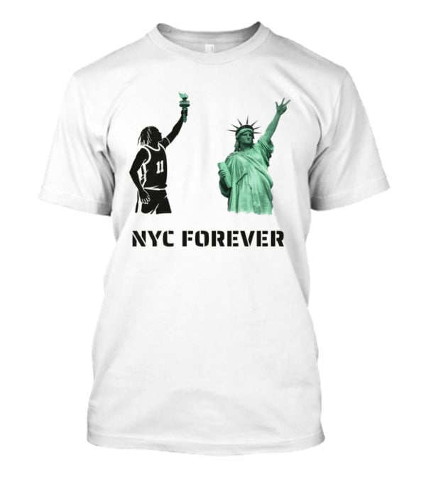 Jalen Brunson 11 Statue Of Liberty NYC Forever New York Knicks 2026 NBA T-Shirt