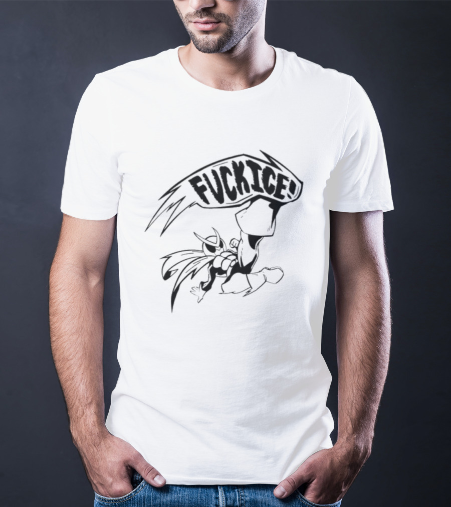 Mask Change Fvck Ice Kick Dynamic Character Action Comic T-Shirt