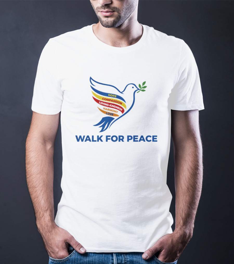 Walk For Peace Hope Compassion Love Dove T-Shirt