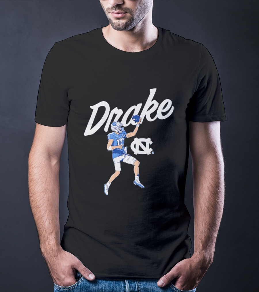 Drake Maye Finger Roll North Carolina Tar Heels Football UNC T-Shirt