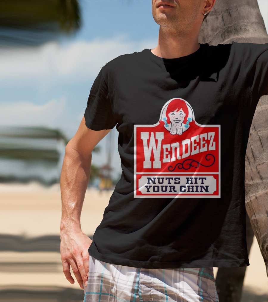 Wendeez Nuts Hit Your Chin Retro Fast Food T-Shirt