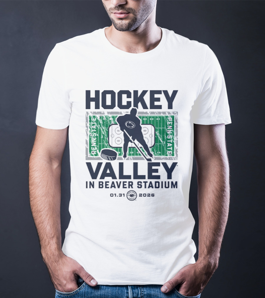 Penn State Nittany Lions Hockey Valley Beaver Stadium 2026 T-Shirt