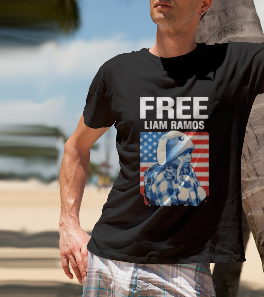 Free Liam Ramos American Flag T-Shirt