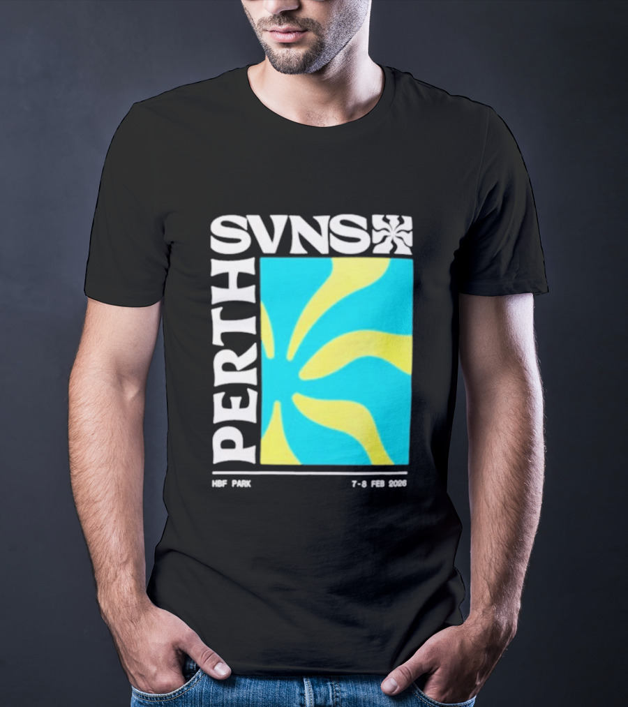 SVNS Perth 2026 Event 7 8 Feb Yellow Blue T-Shirt