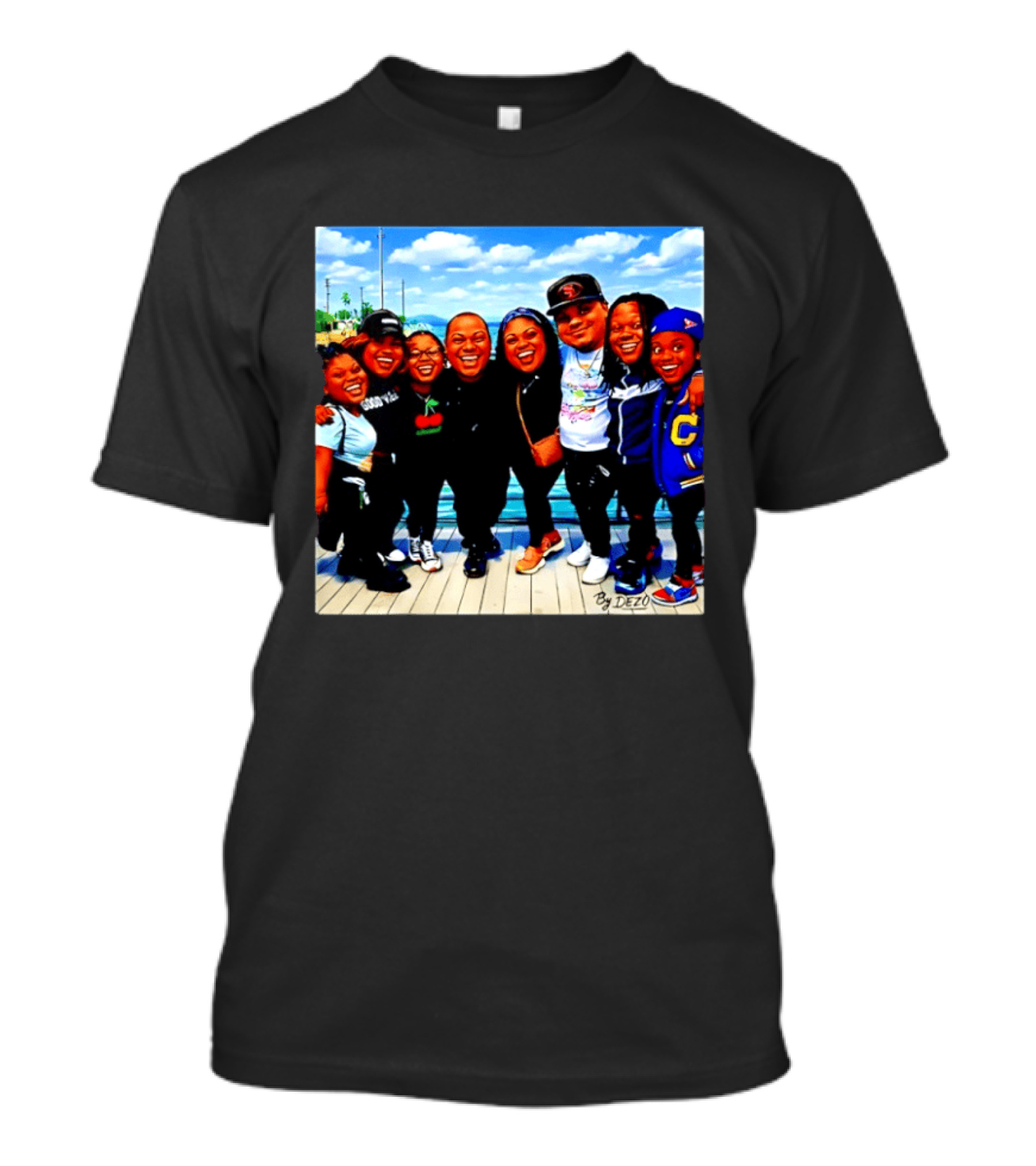 Family Bunch By Dezo Matching Crew Scenic Smiles T-Shirt