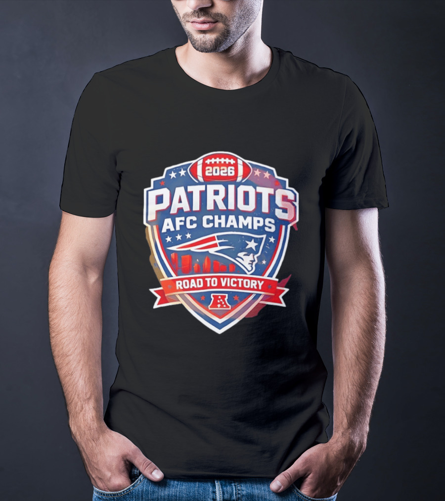 Patriots AFC Champs 2026 Road To Victory T-Shirt