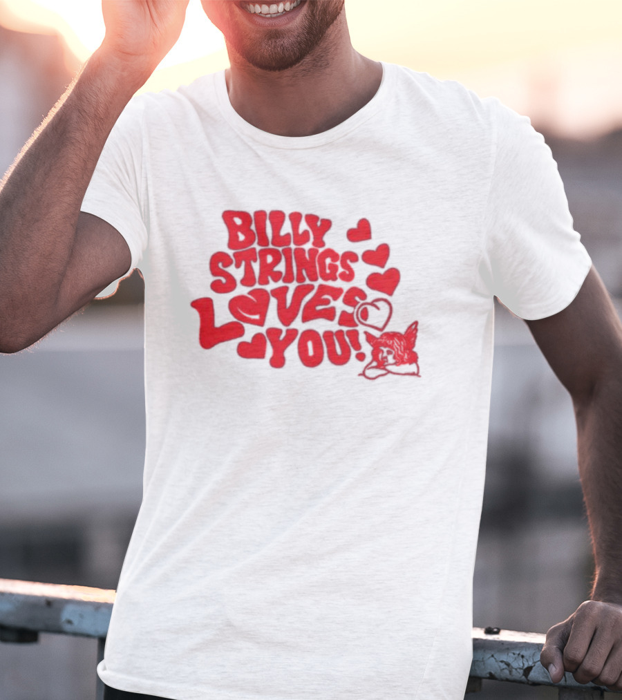 Billy Strings Loves You Valentine's Day Hearts 2026 T-Shirt