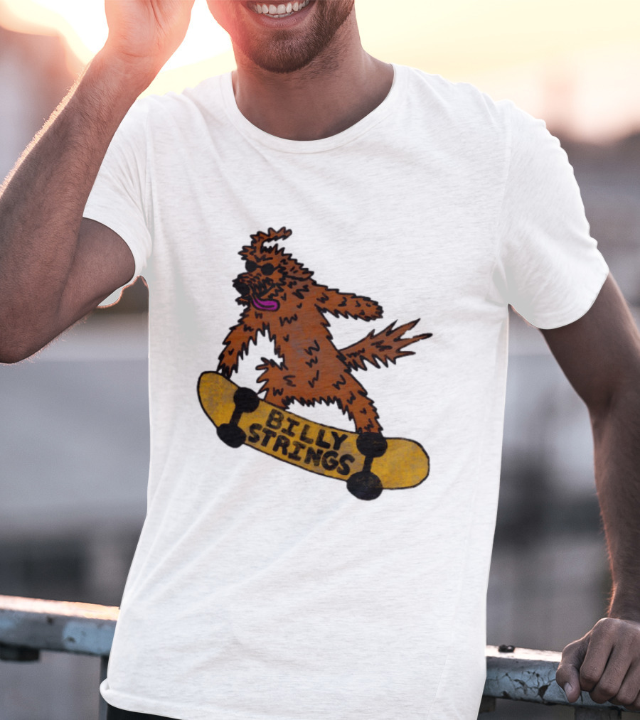 Billy Strings Skateboarding Dog T-Shirt
