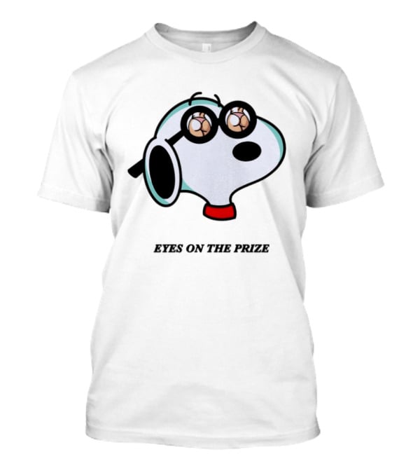Snoopy Eyes On The Prize Vintage Peanuts Comic T-Shirt