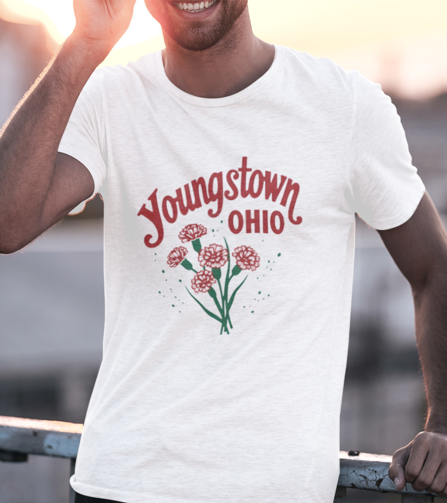 Youngstown Ohio Carnation Flowers T-Shirt