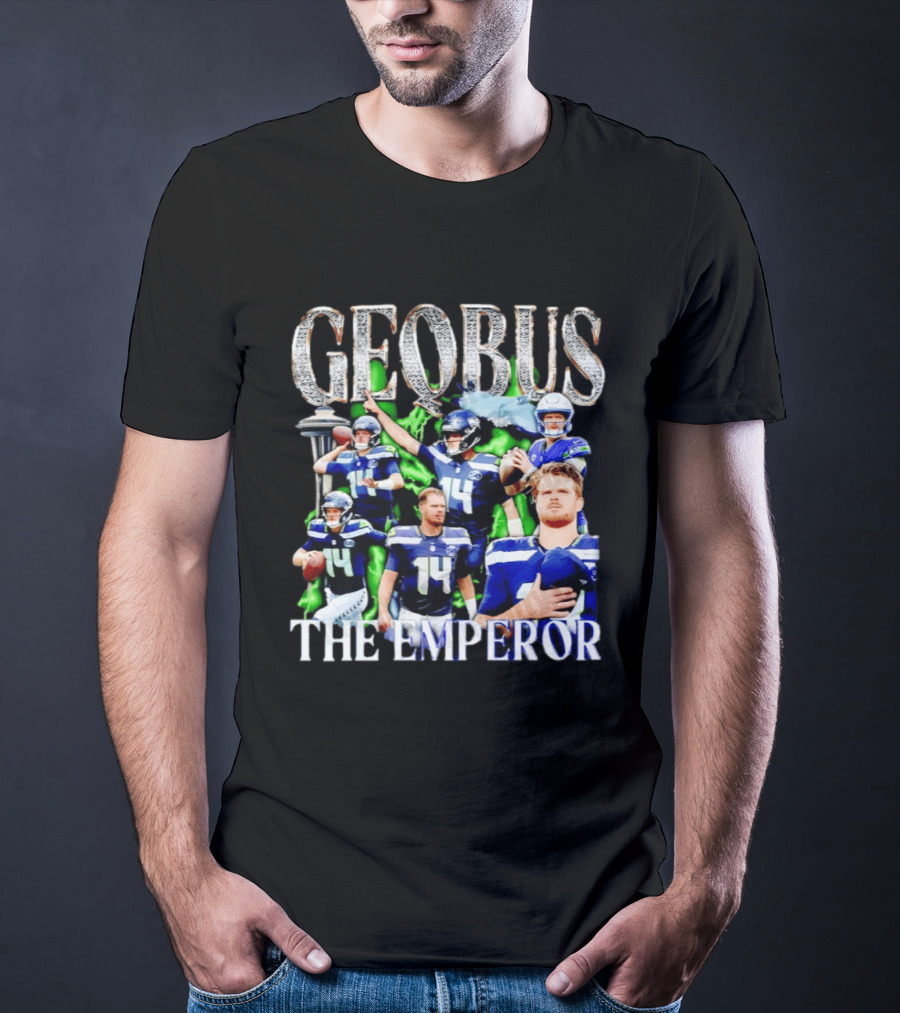 Geobus The Emperor Sam Darnold Seattle Seahawks Football T-Shirt