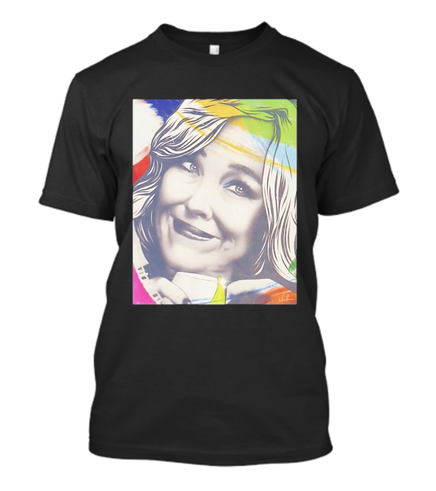 Catherine O'Hara Pop Art Style With Colorful Brushstrokes T-Shirt