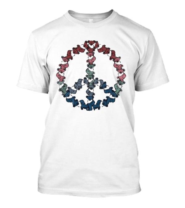 Grateful Dead Dancing Bears Peace T-Shirt