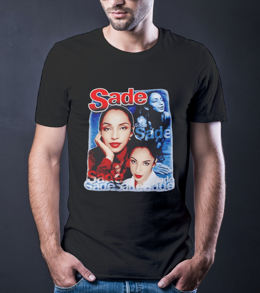 Sade Lovers Rock Tour Vintage Style Collage T-Shirt