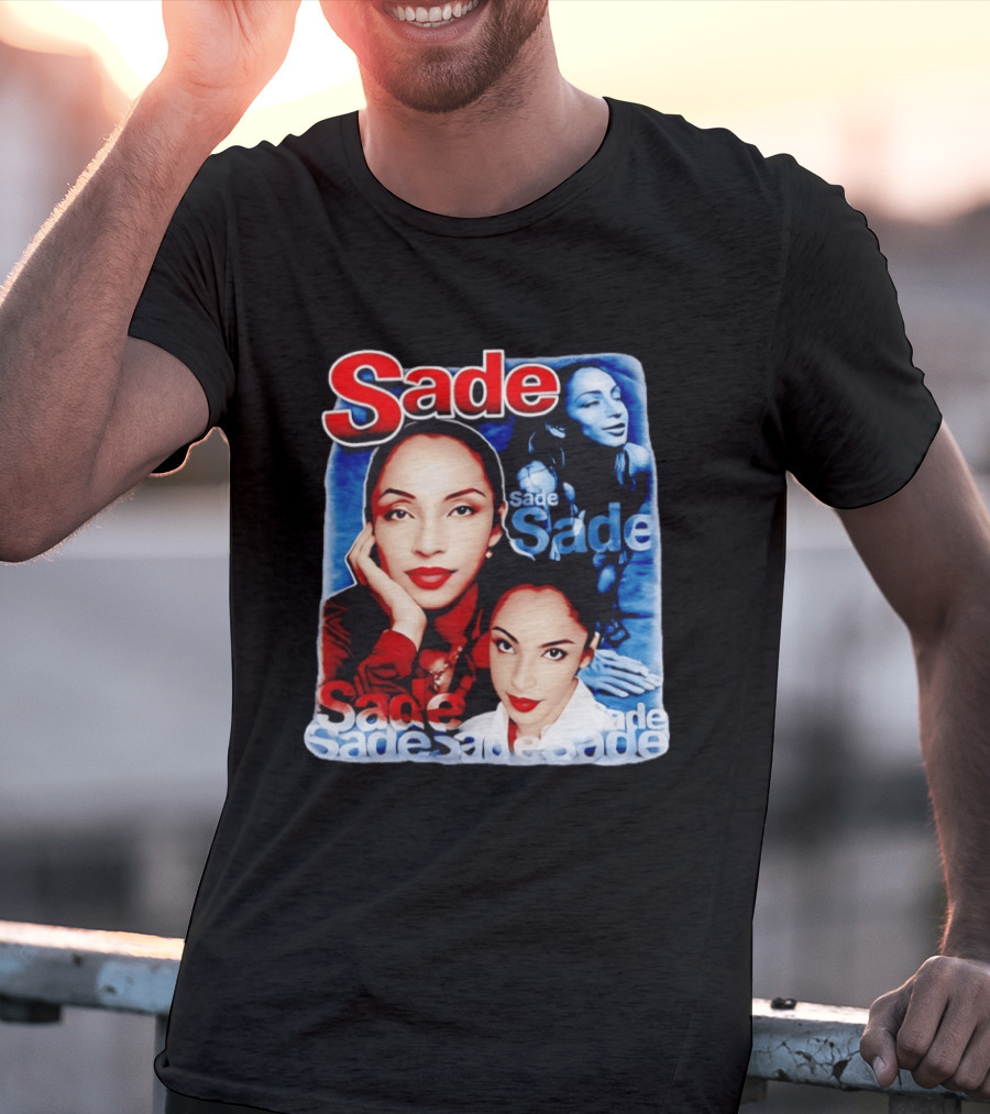 Sade Lovers Rock Tour Vintage Style Collage T-Shirt