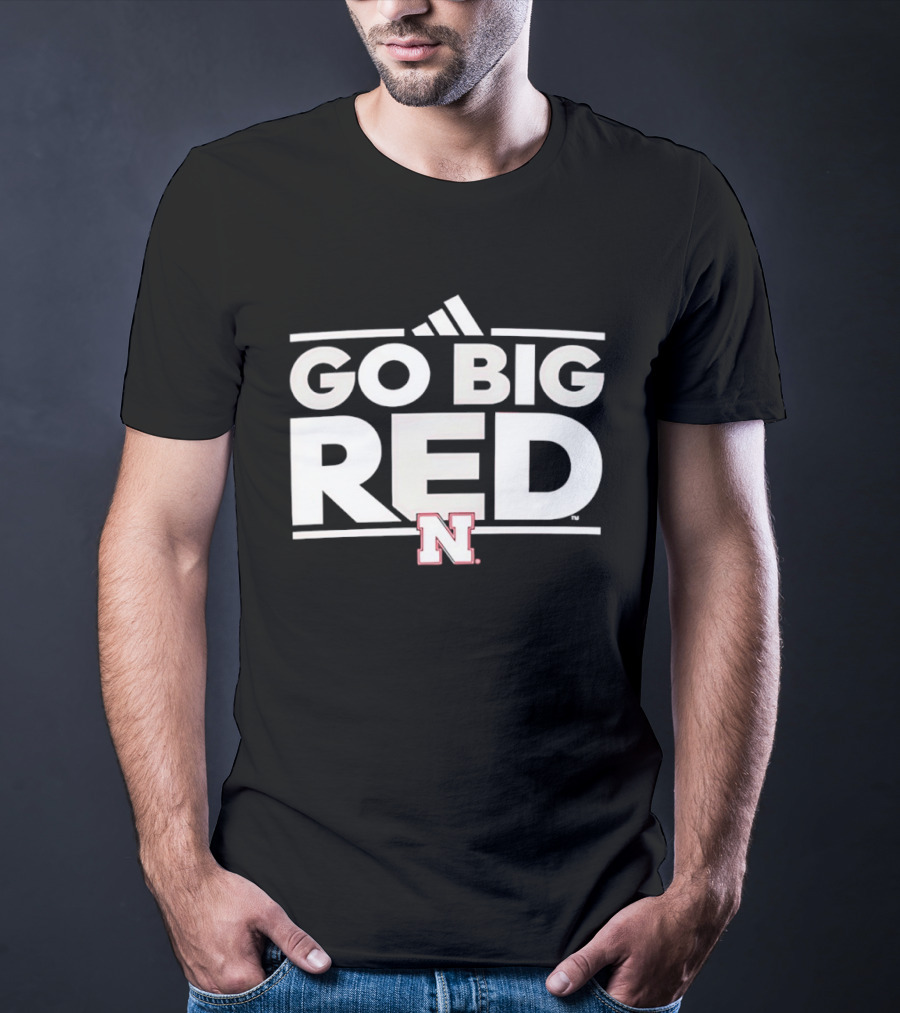 Adidas Nebraska Cornhuskers Go Big Red N T-Shirt