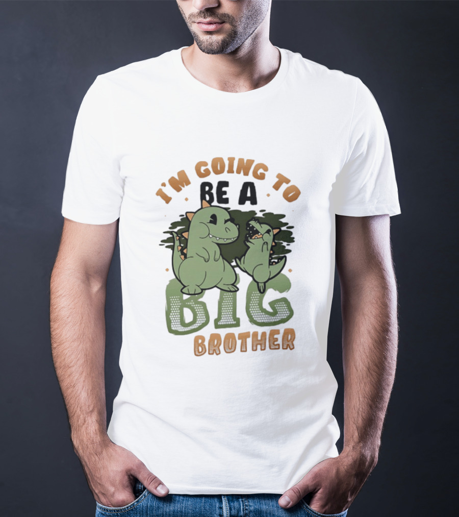 I'm Going To Be A Big Brother Dinosaur T-Shirt