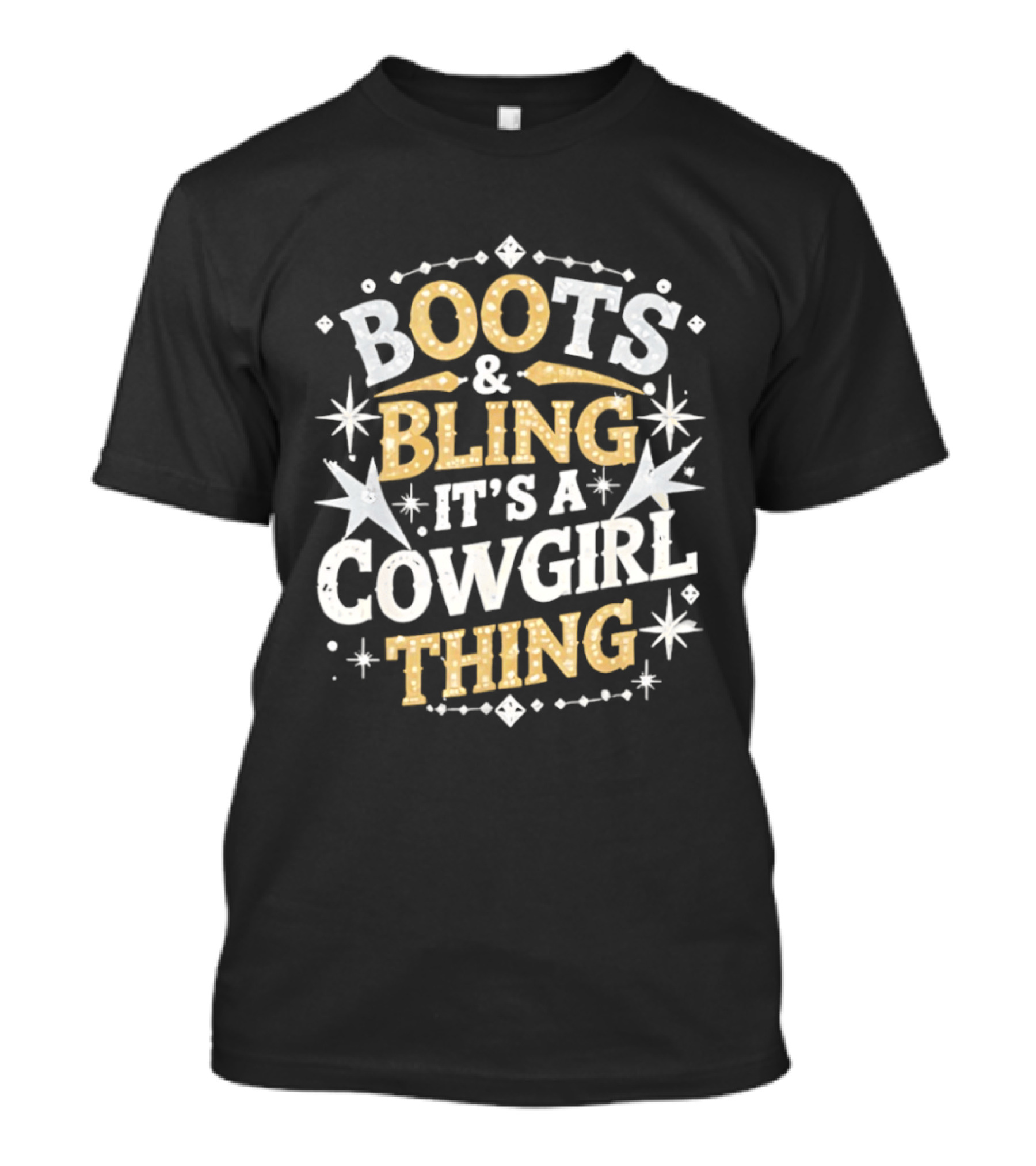 Boots And Bling It's A Cowgirl Thing Western T-Shirt