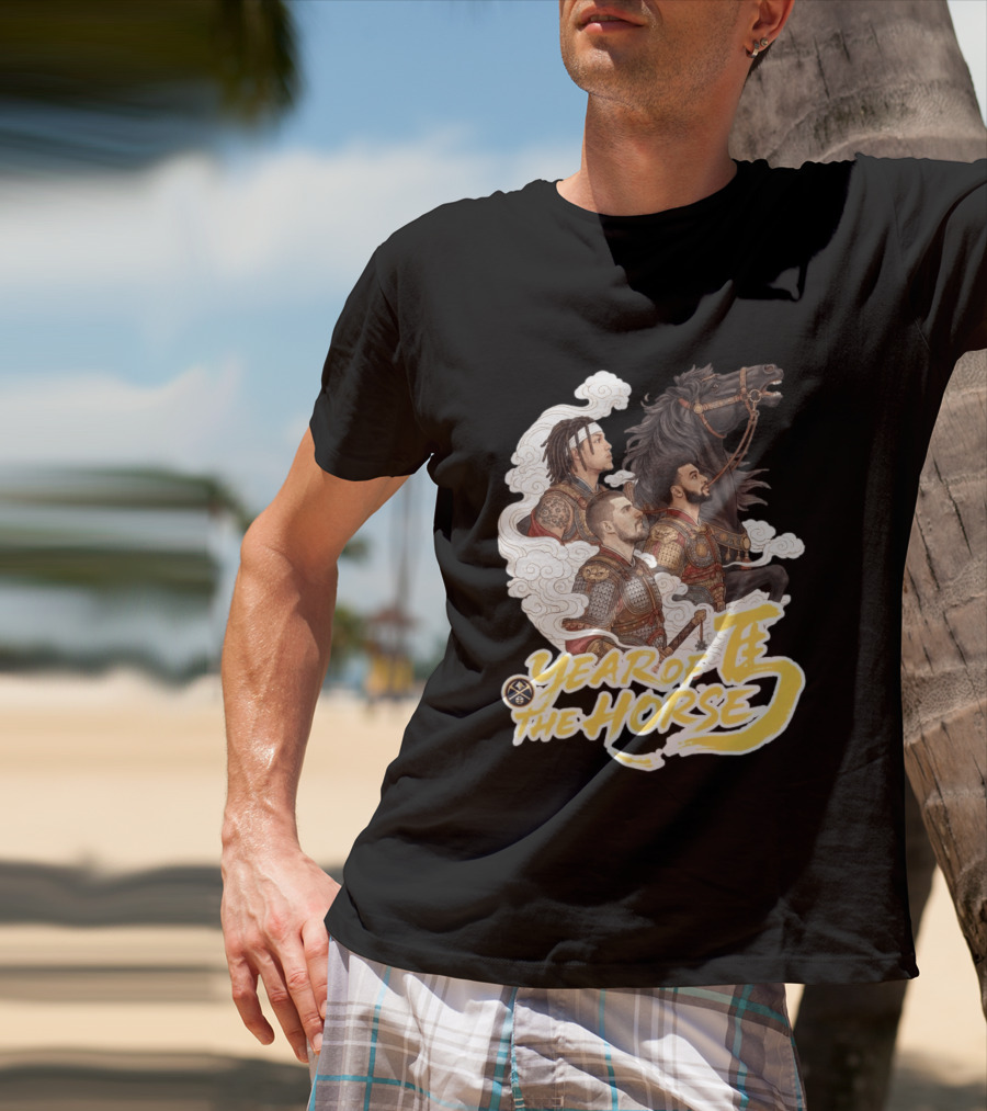 Denver Nuggets Year Of The Horse Warriors In Battle Armor T-Shirt