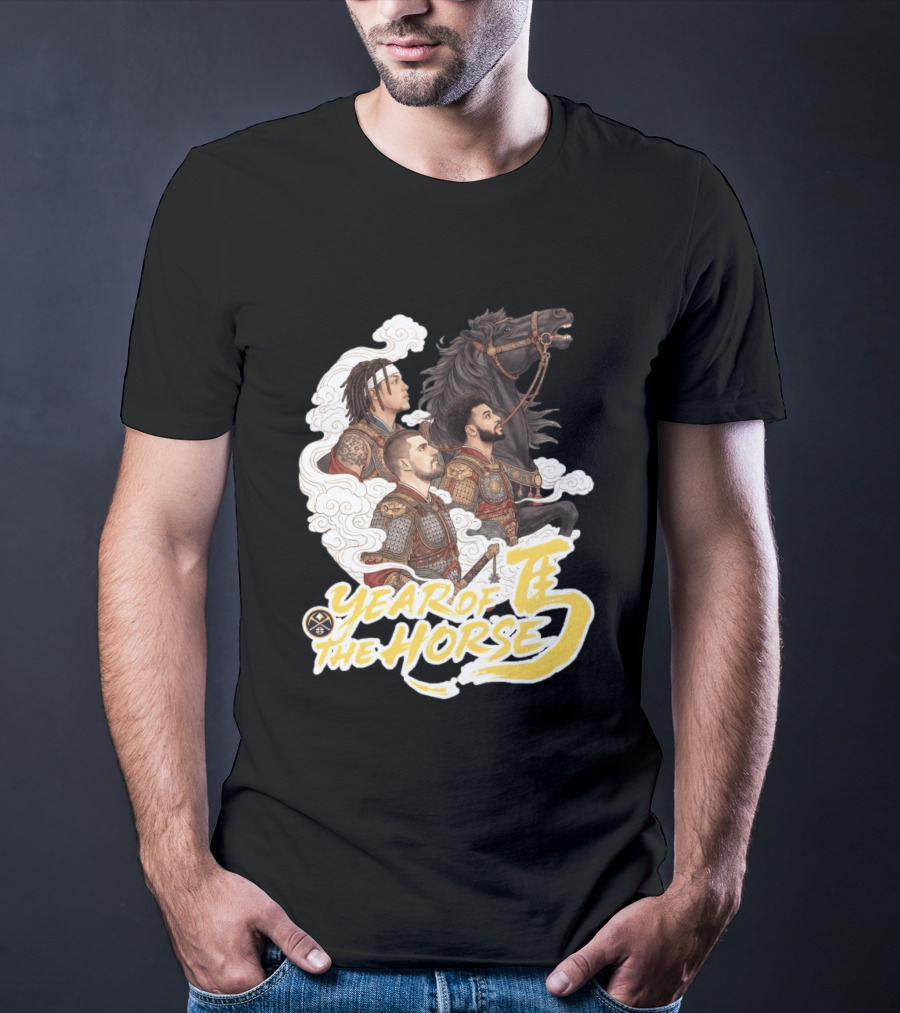 Denver Nuggets Year Of The Horse Warriors In Battle Armor T-Shirt
