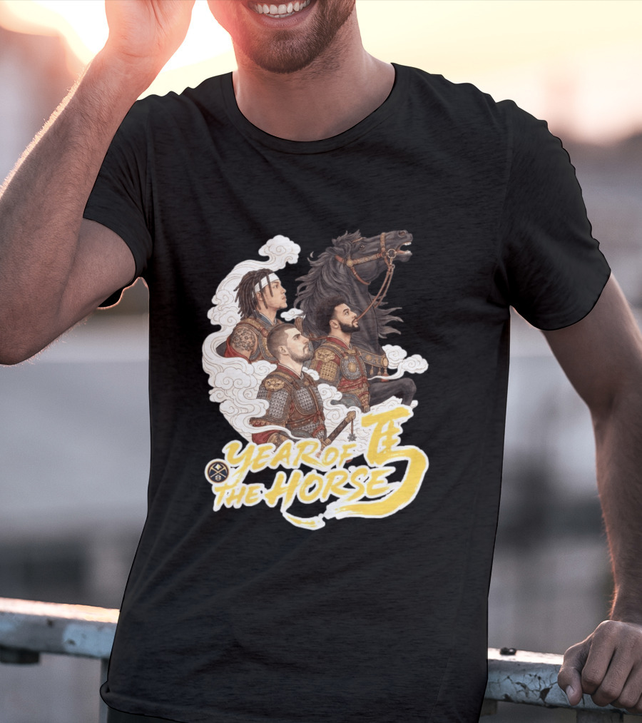 Denver Nuggets Year Of The Horse Warriors In Battle Armor T-Shirt