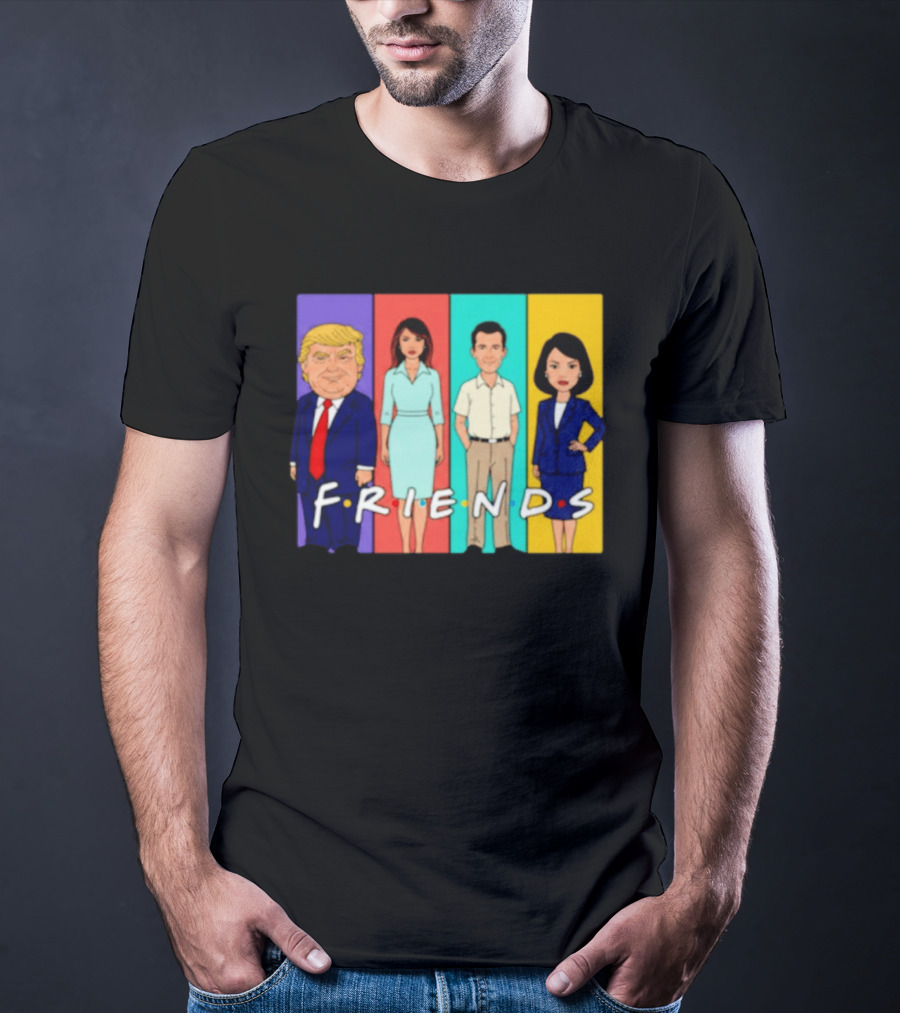 Famous Political Figures Friends Parody Cartoon Meme T-Shirt