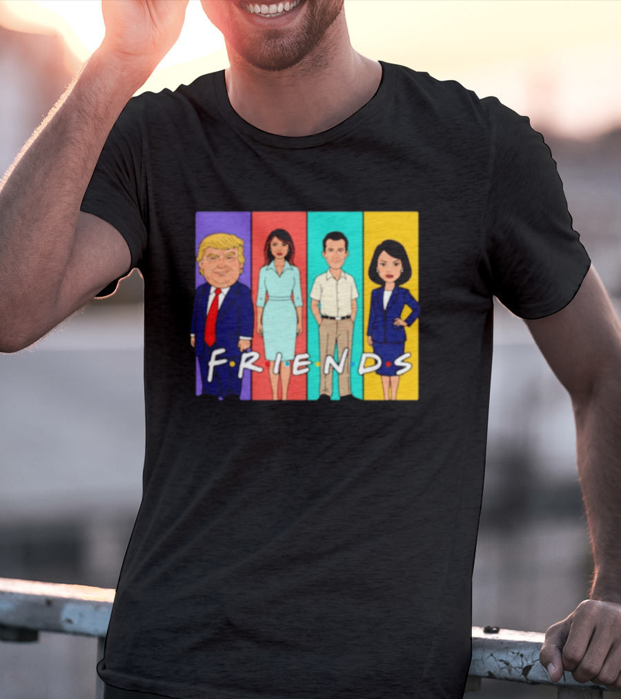 Famous Political Figures Friends Parody Cartoon Meme T-Shirt