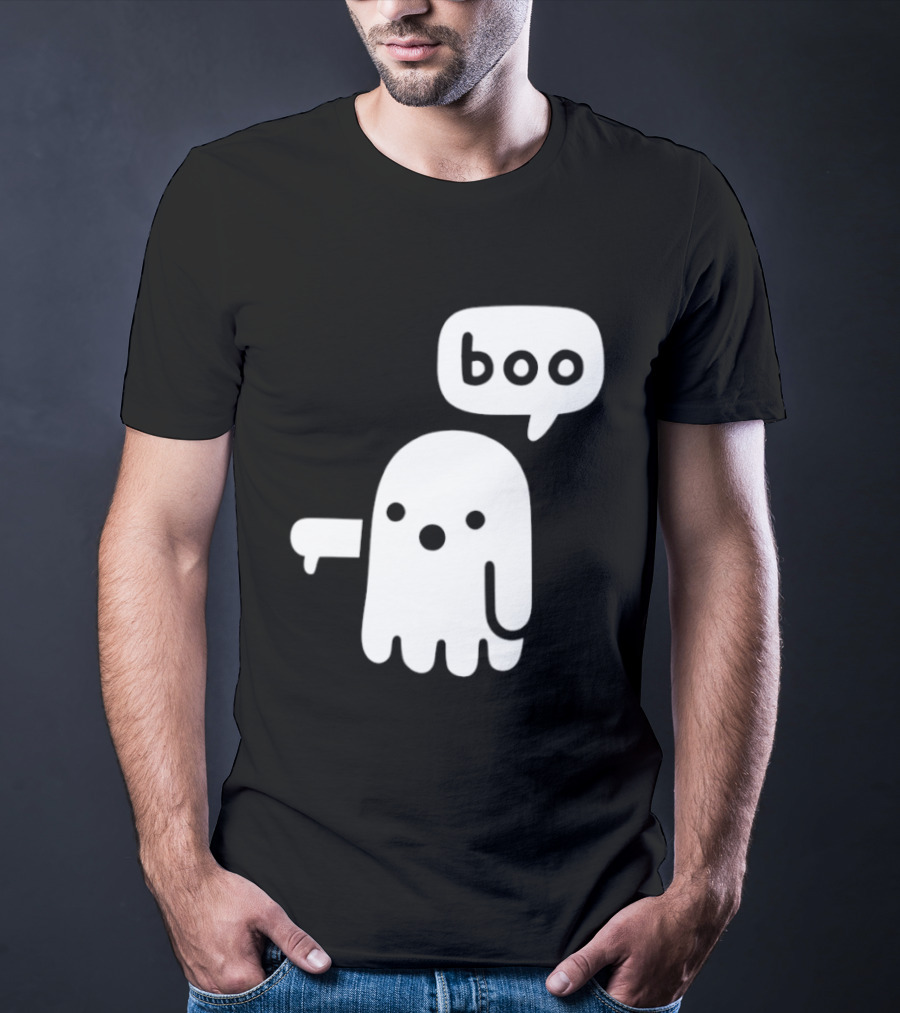 Boo Ghost Disapproval Gesture T-Shirt