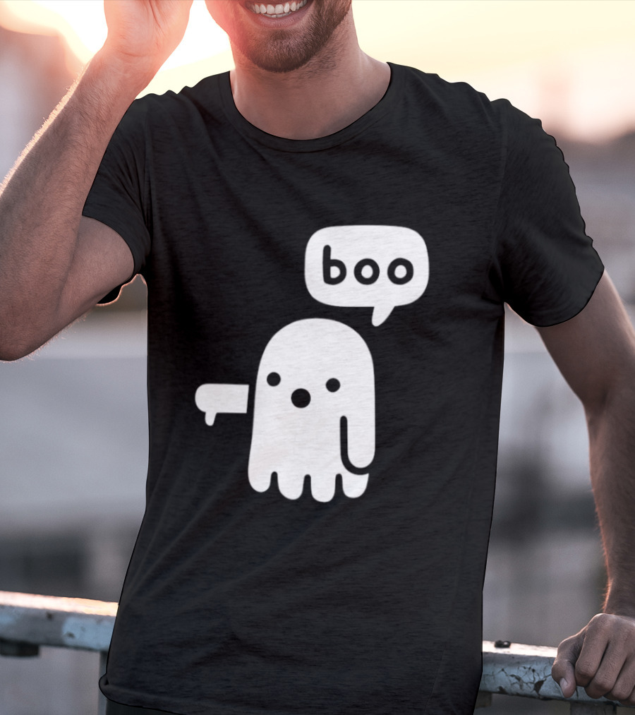 Boo Ghost Disapproval Gesture T-Shirt