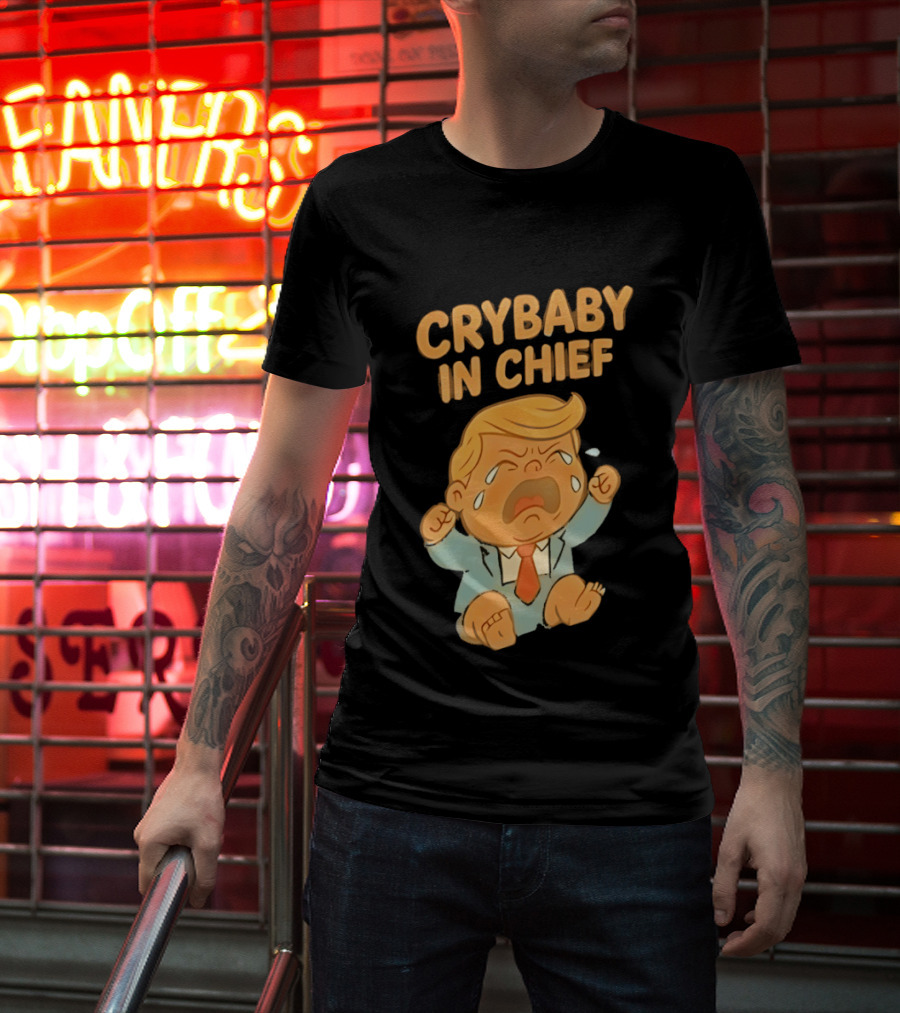 Crybaby In Chief Donald Trump Cartoon T-Shirt