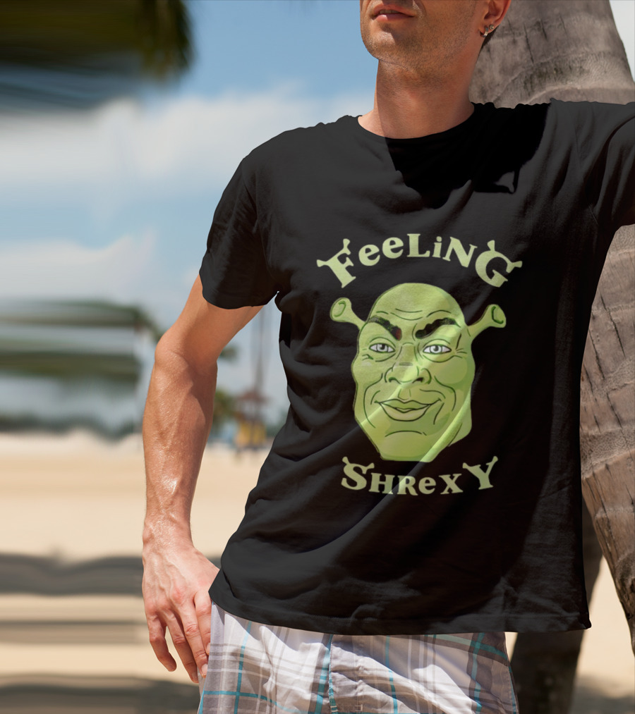 Feeling Shrexy Meme Character Face T-Shirt