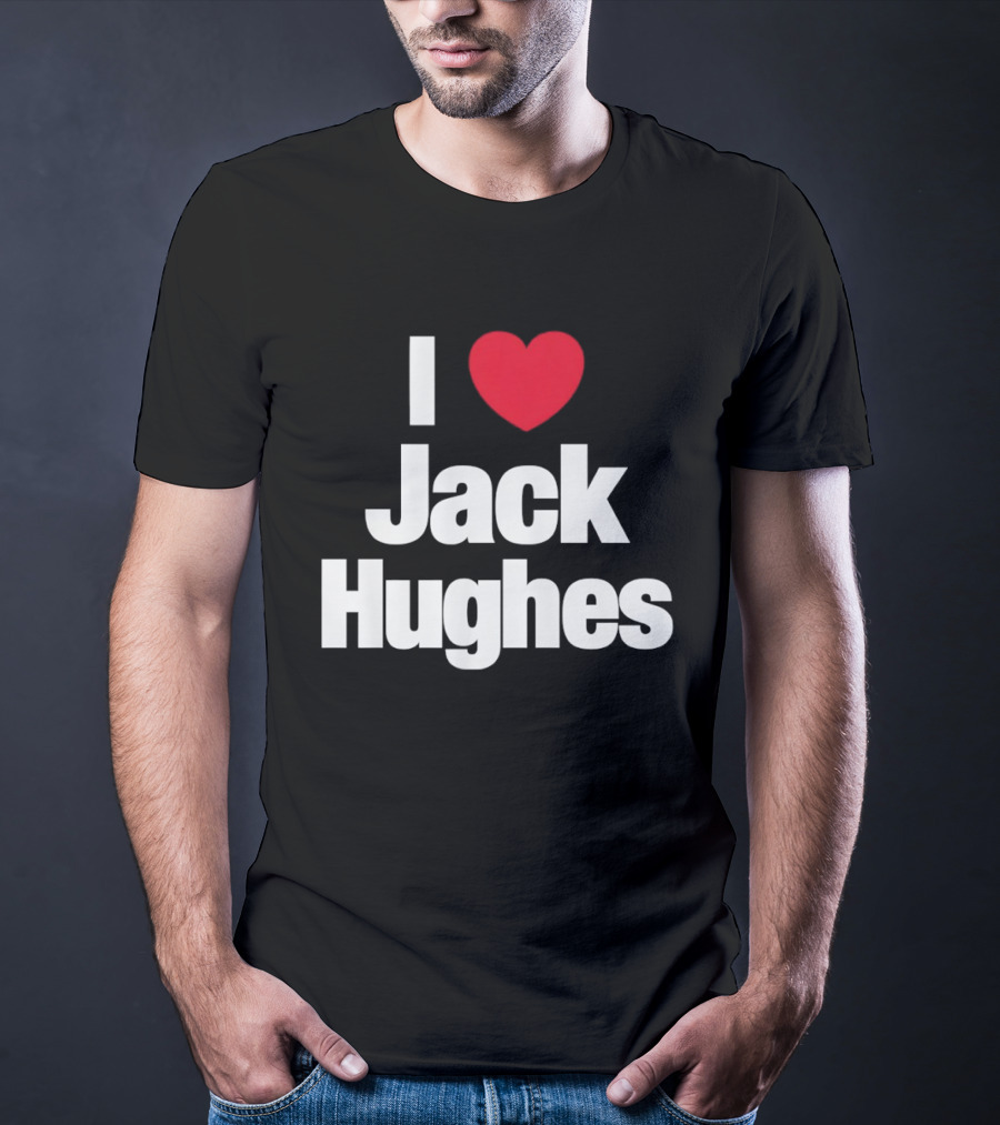 I Love Jack Hughes USA Hockey American Olympic T-Shirt